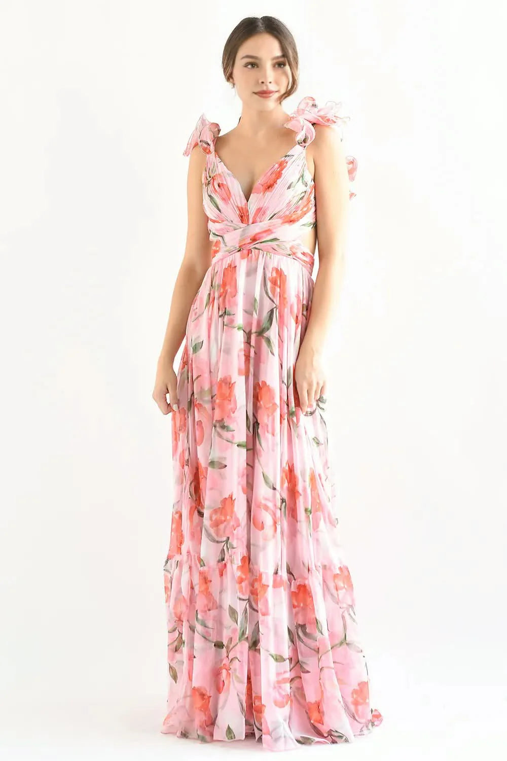 Élégance Fleurie™ – Sexy Floral Dress