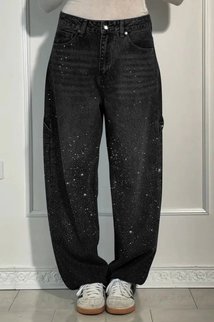 Lunara™ – Casual Rhinestone Jeans