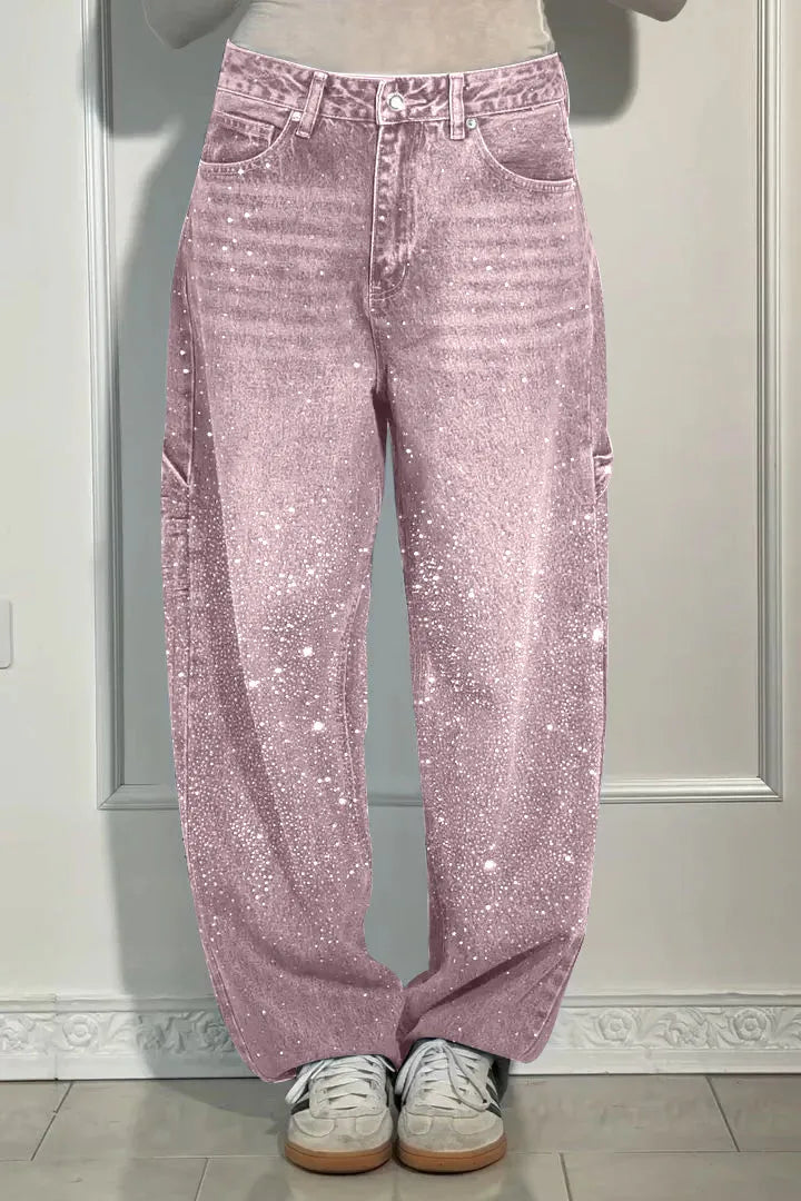 Lunara™ – Casual Rhinestone Jeans