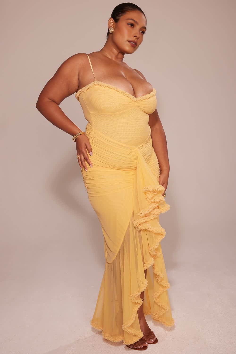 Celiné Maxi Dress - Apricot