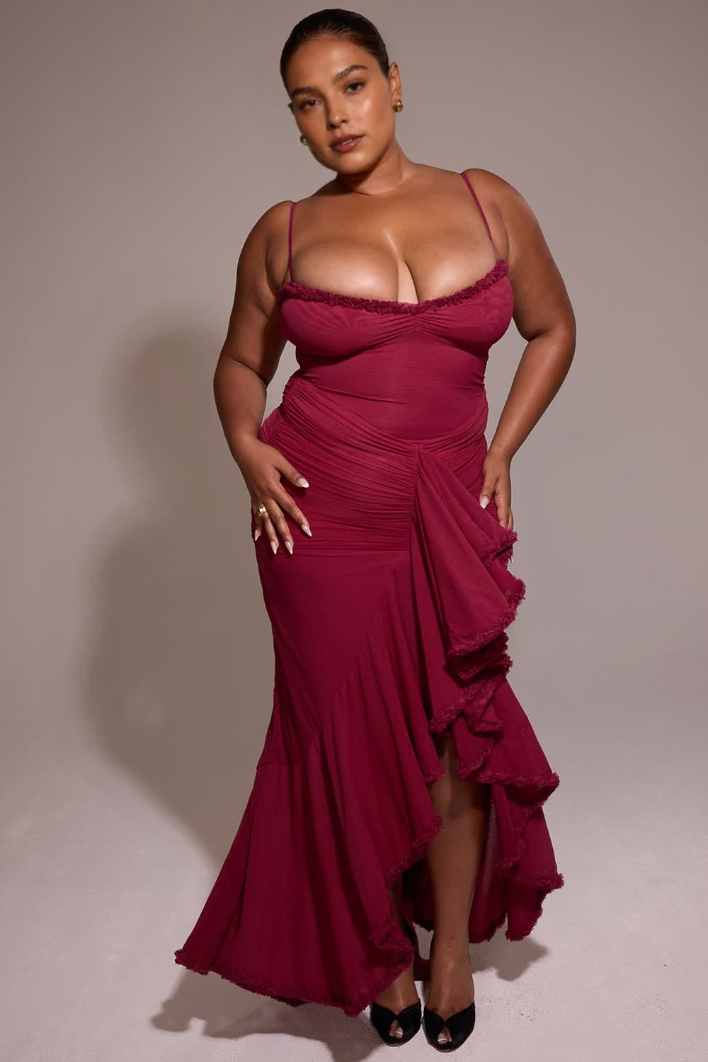 Celiné Maxi Dress - wine