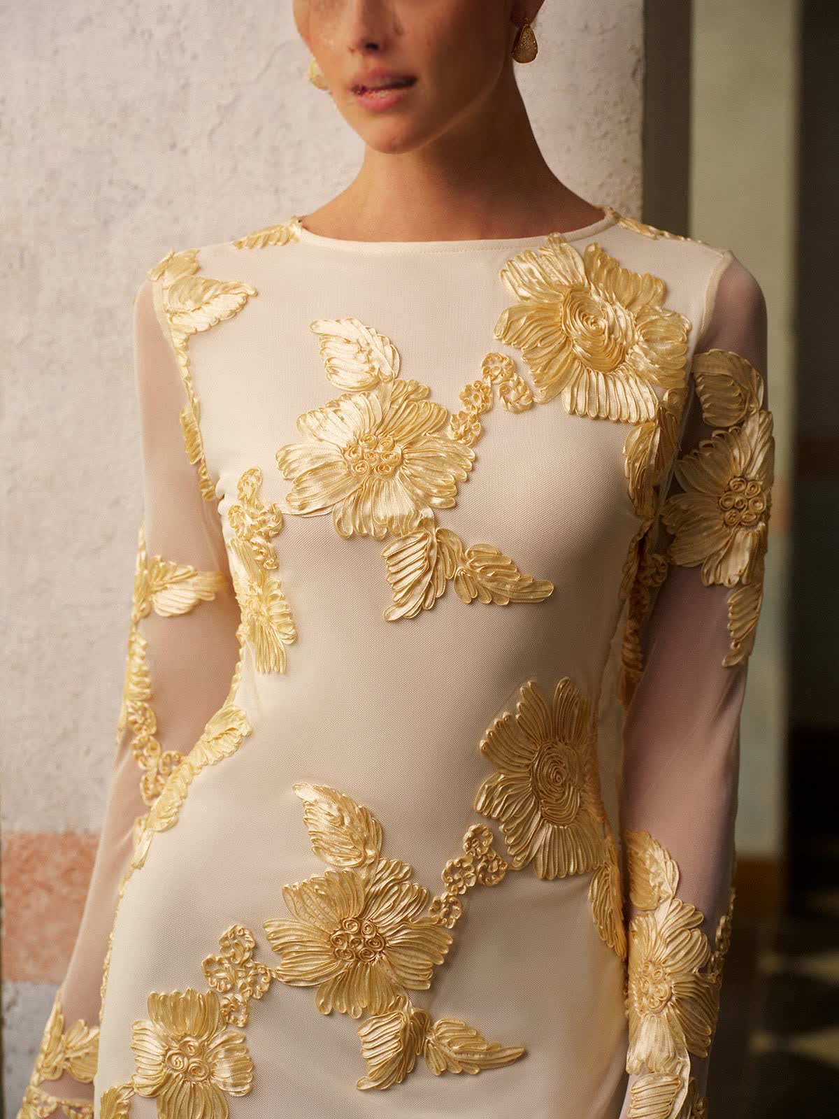 Florienne™ Floral Mesh Mini Dress