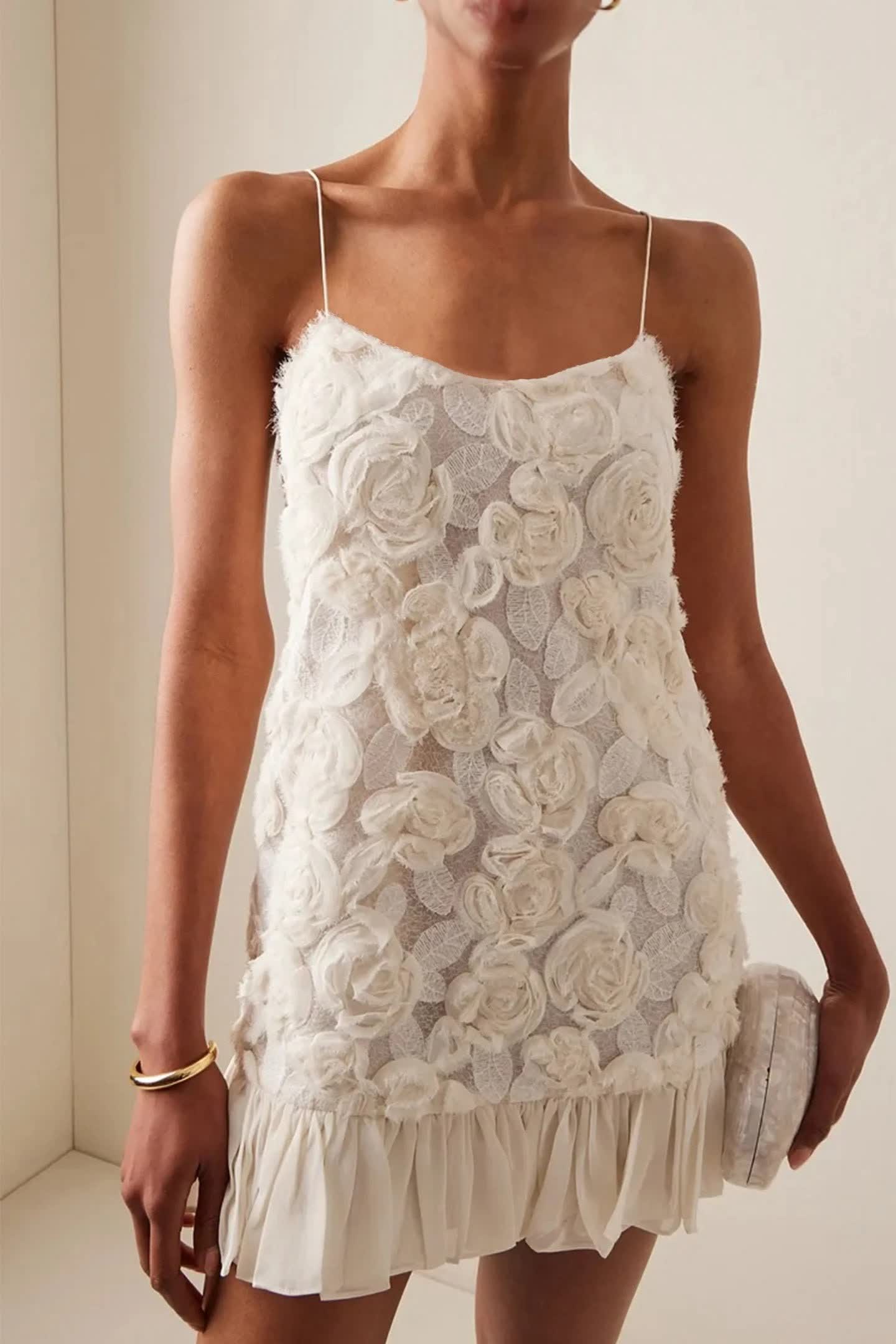 Seraphina™ Blush Petal Chiffon Mini