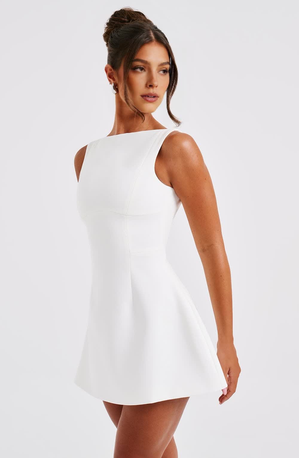 Solvienne™ Mini Dress - Ivory