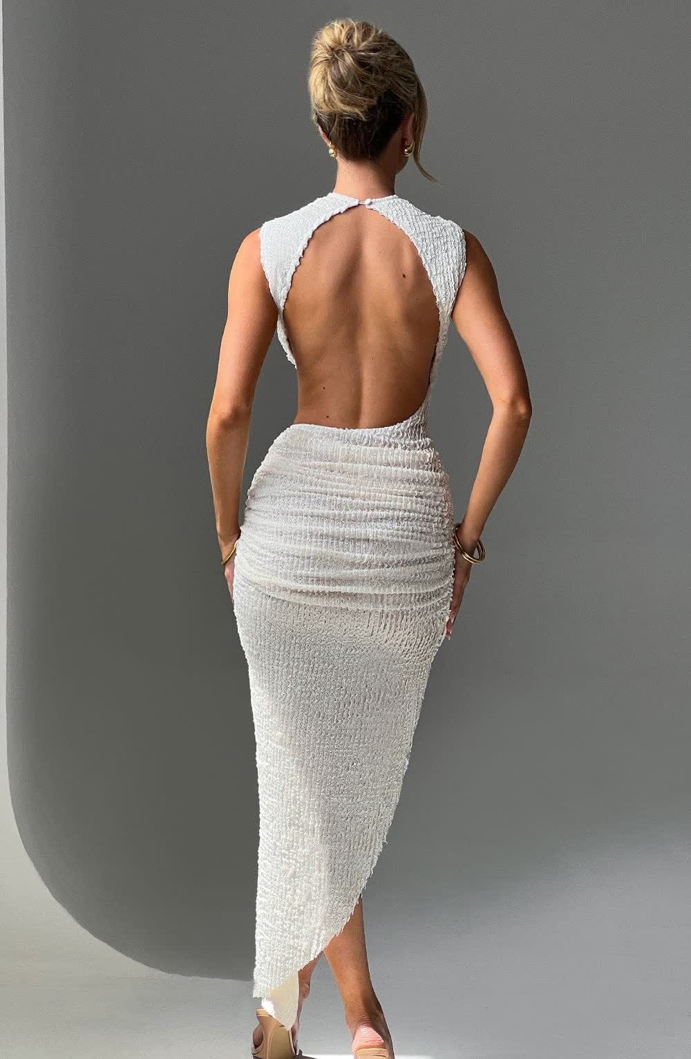 Lunavra™ Midi Dress - Ivory