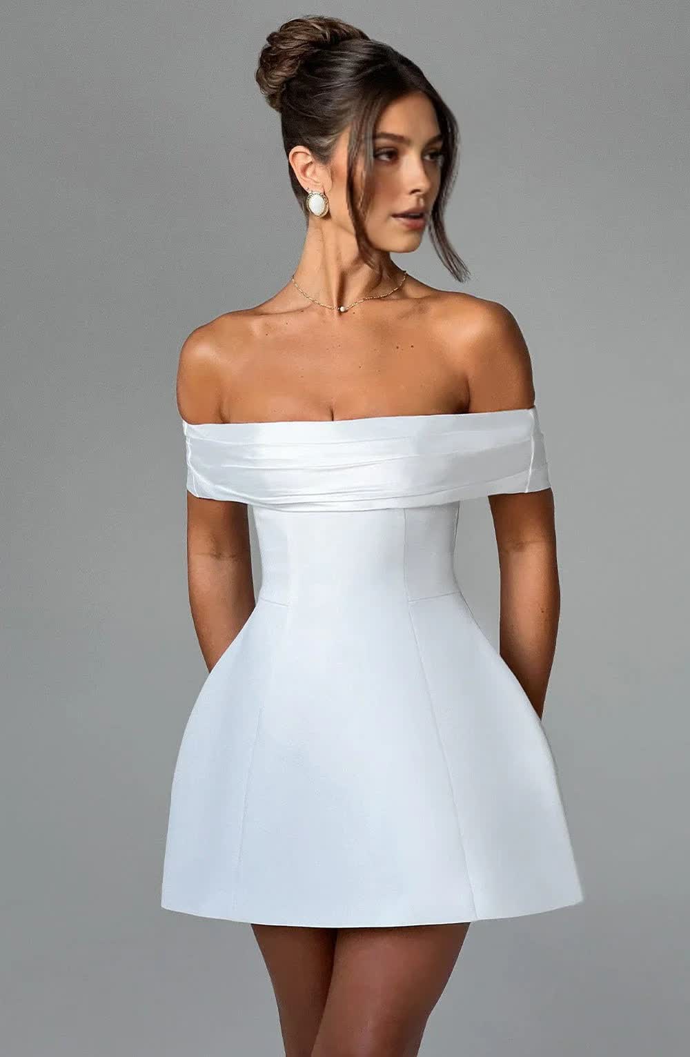 LÉORA™ MINI DRESS - IVORY
