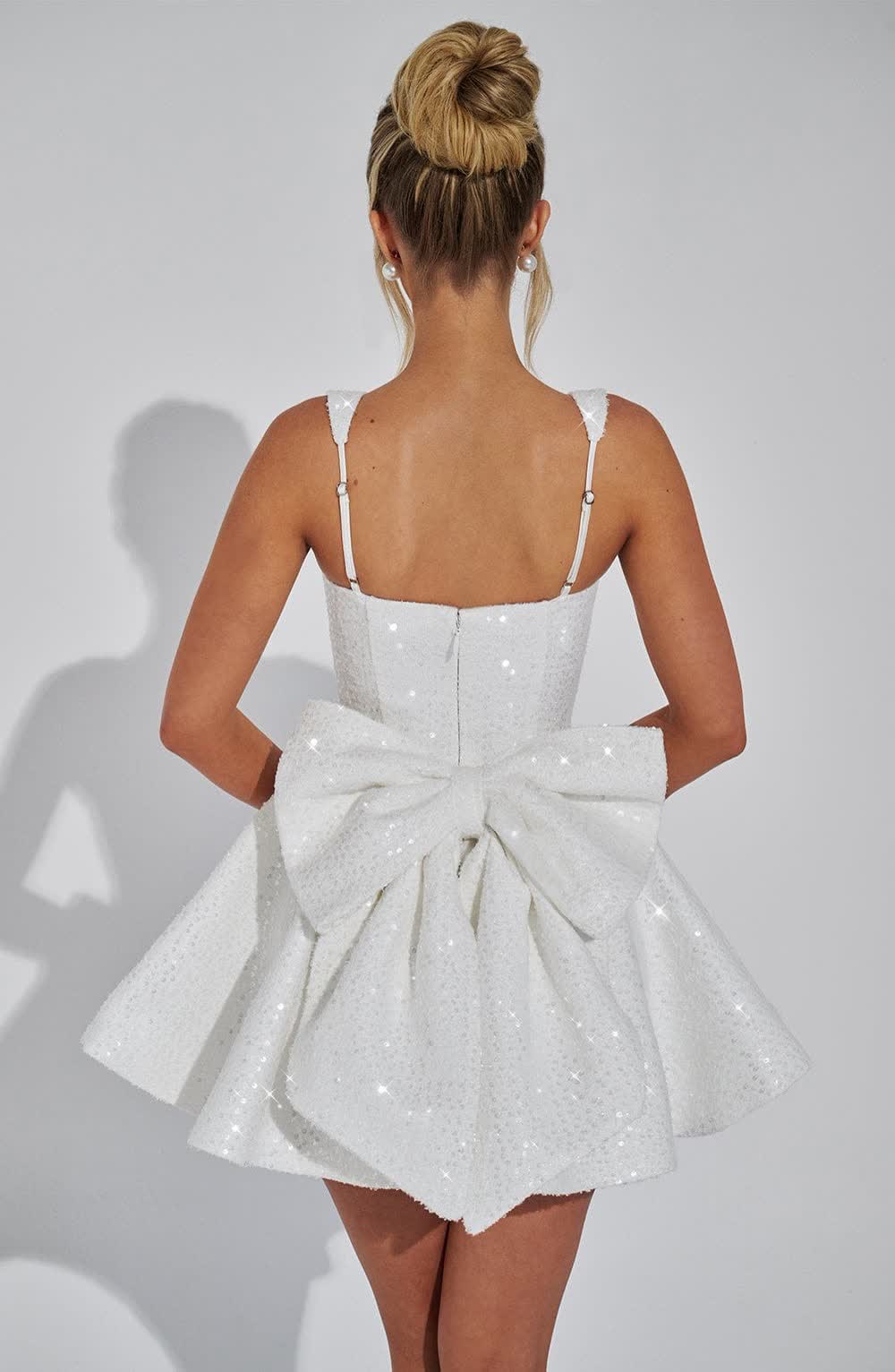 Solvienne™ Mini Dress - Ivory