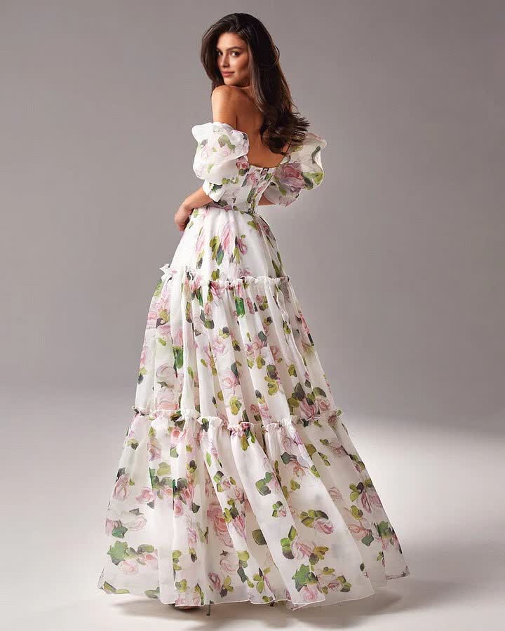 Fleur de Pommier™ Off-Shoulder Dress