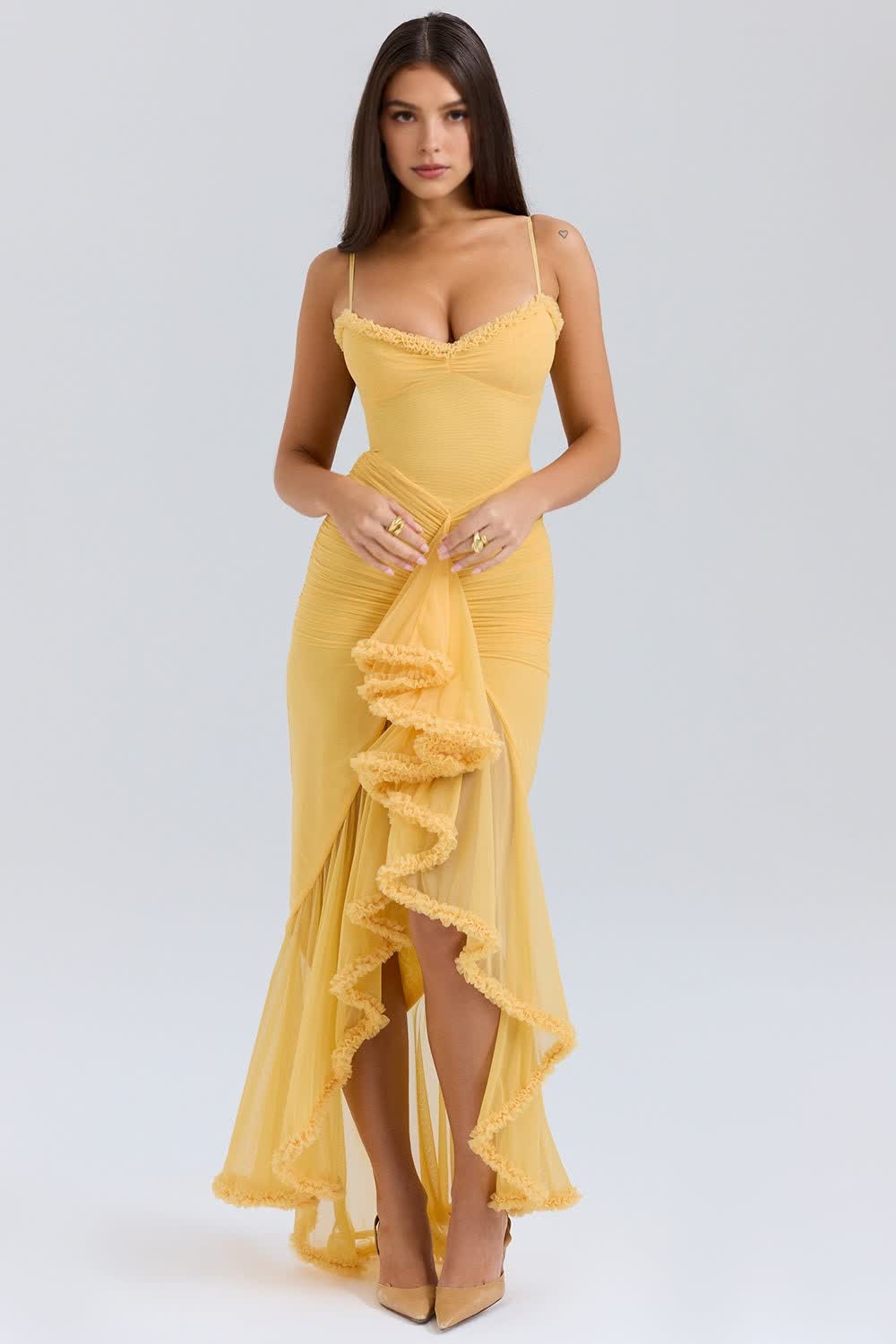 Celiné Maxi Dress - Apricot