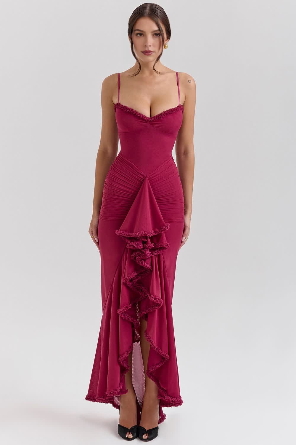 Celiné Maxi Dress - wine