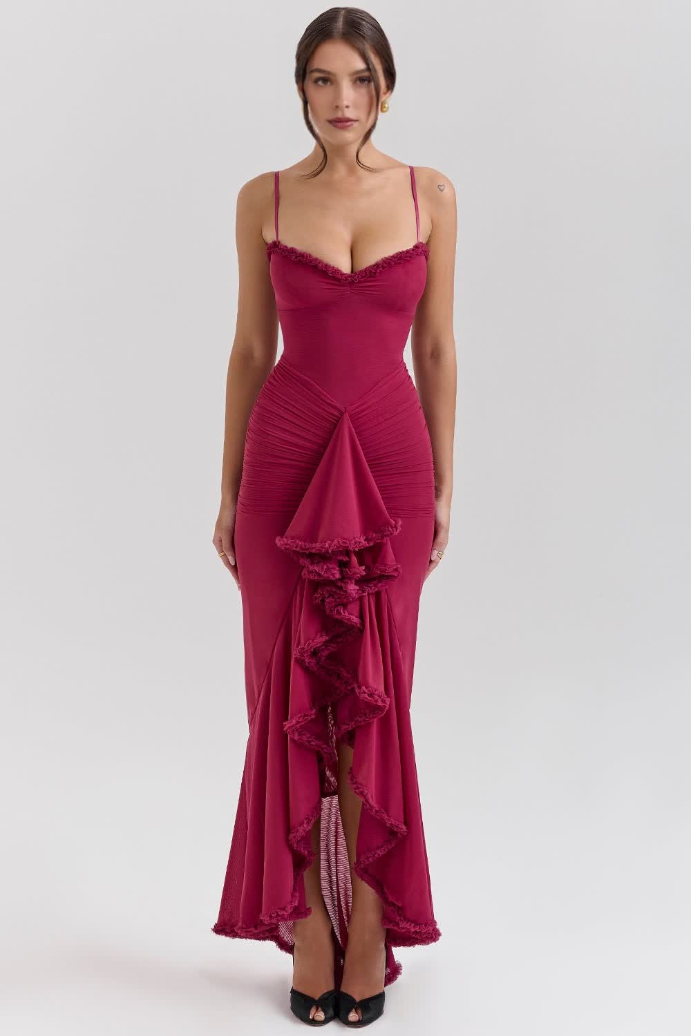Celiné Maxi Dress - wine