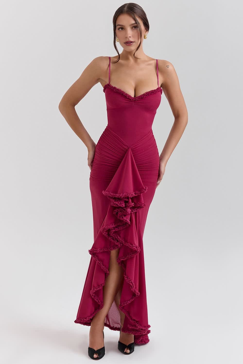 Celiné Maxi Dress - wine