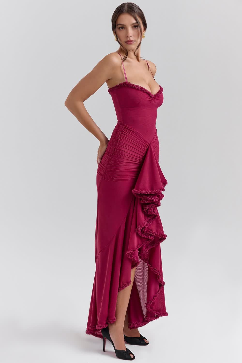Celiné Maxi Dress - wine