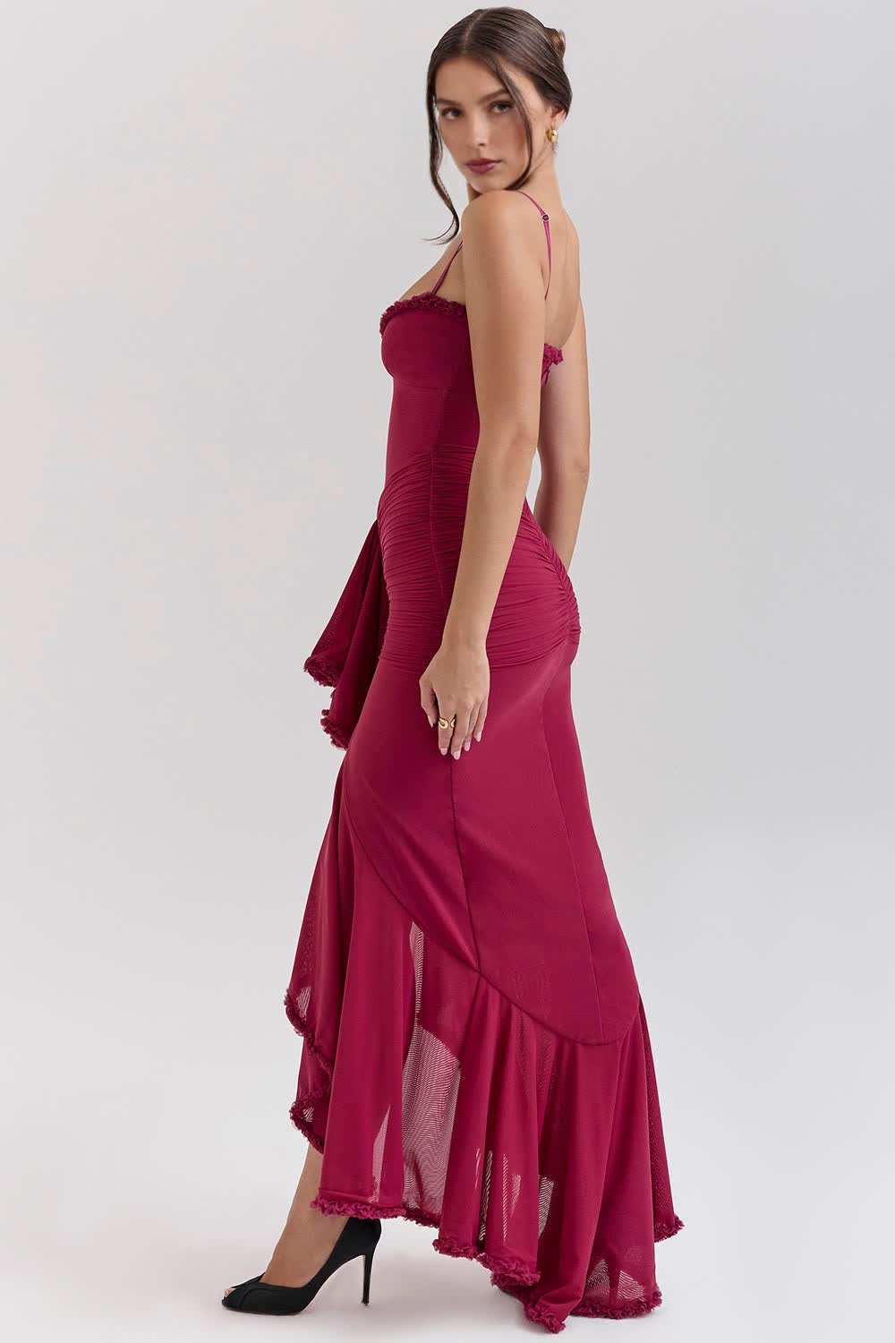 Celiné Maxi Dress - wine