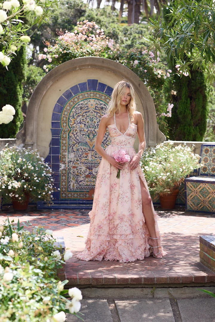 Vivienne™ Dress in Peach Tapestry