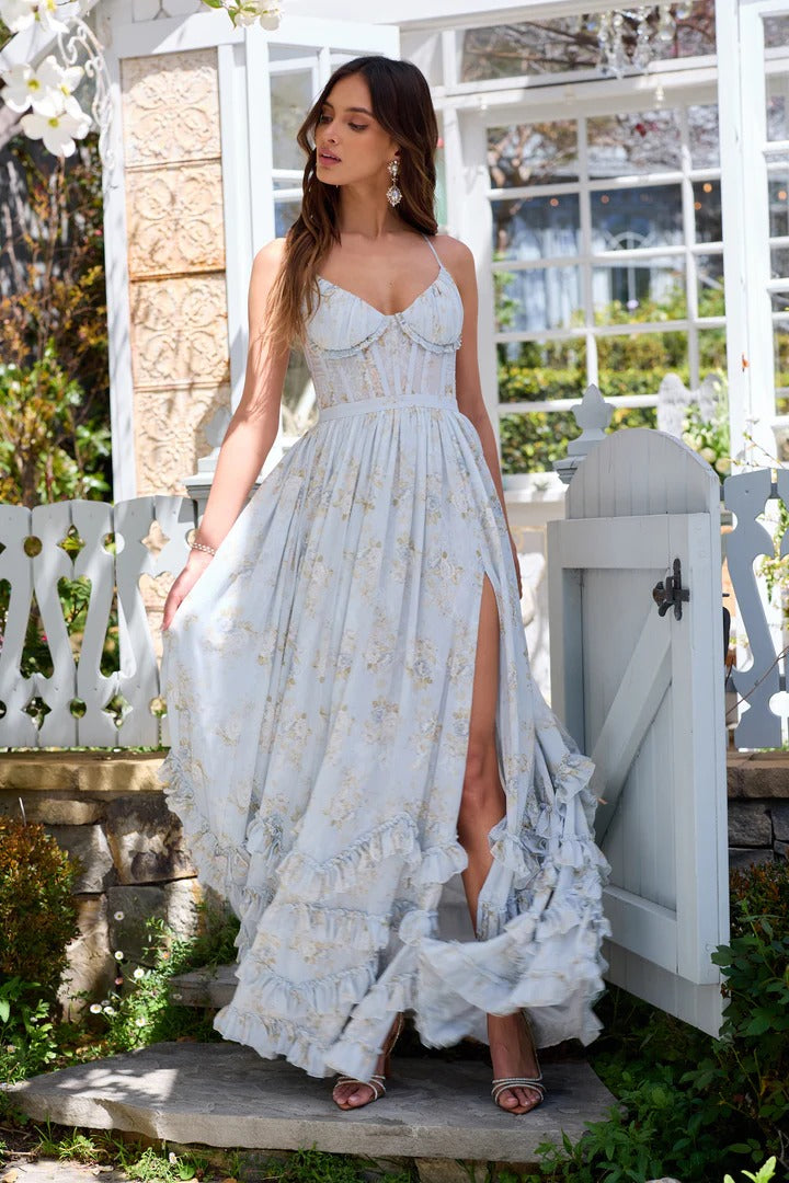 Carmen™ – Victorian Blue Roses Dress