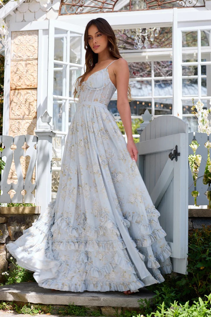 Carmen™ – Victorian Blue Roses Dress