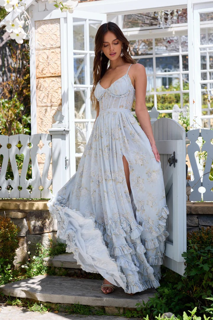 Carmen™ – Victorian Blue Roses Dress