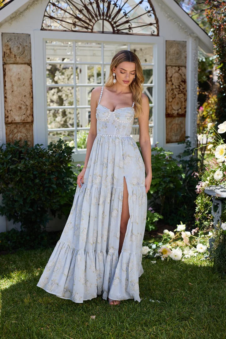 Gwen™ – Victorian Blue Roses Dress