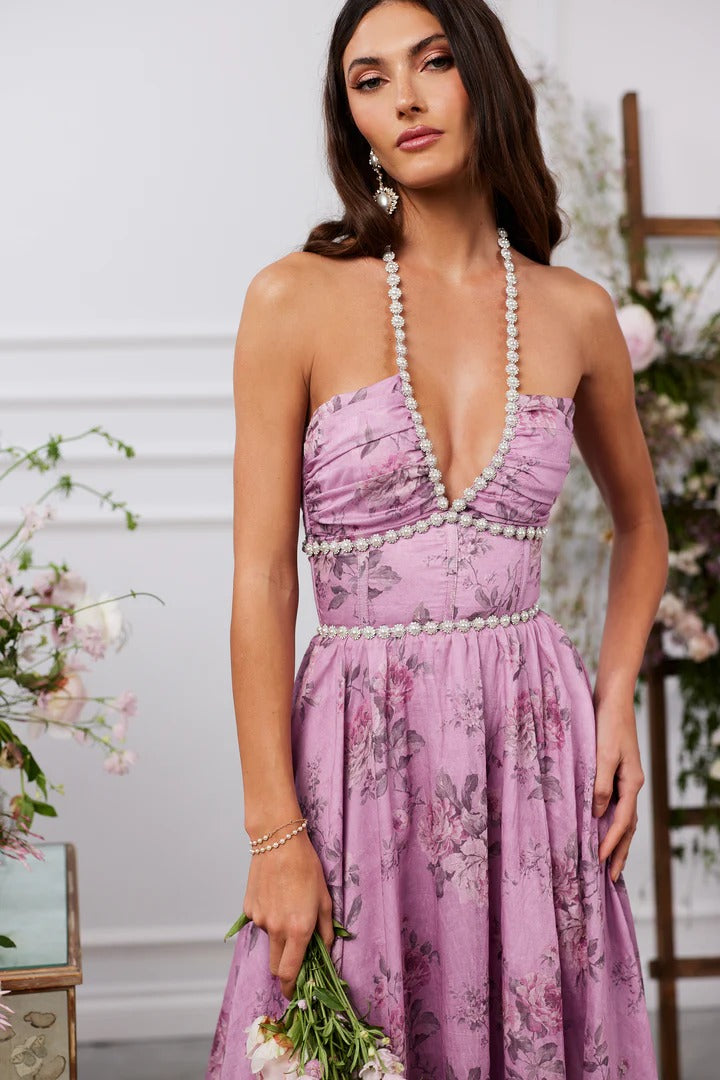 Scarlette™ – Lilac Tapestry Rose Dress