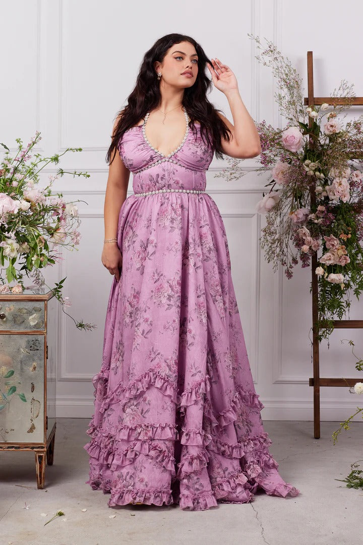 Scarlette™ – Lilac Tapestry Rose Dress