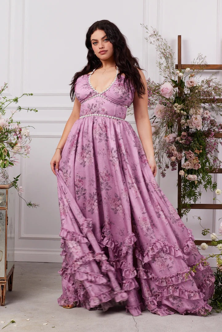 Scarlette™ – Lilac Tapestry Rose Dress