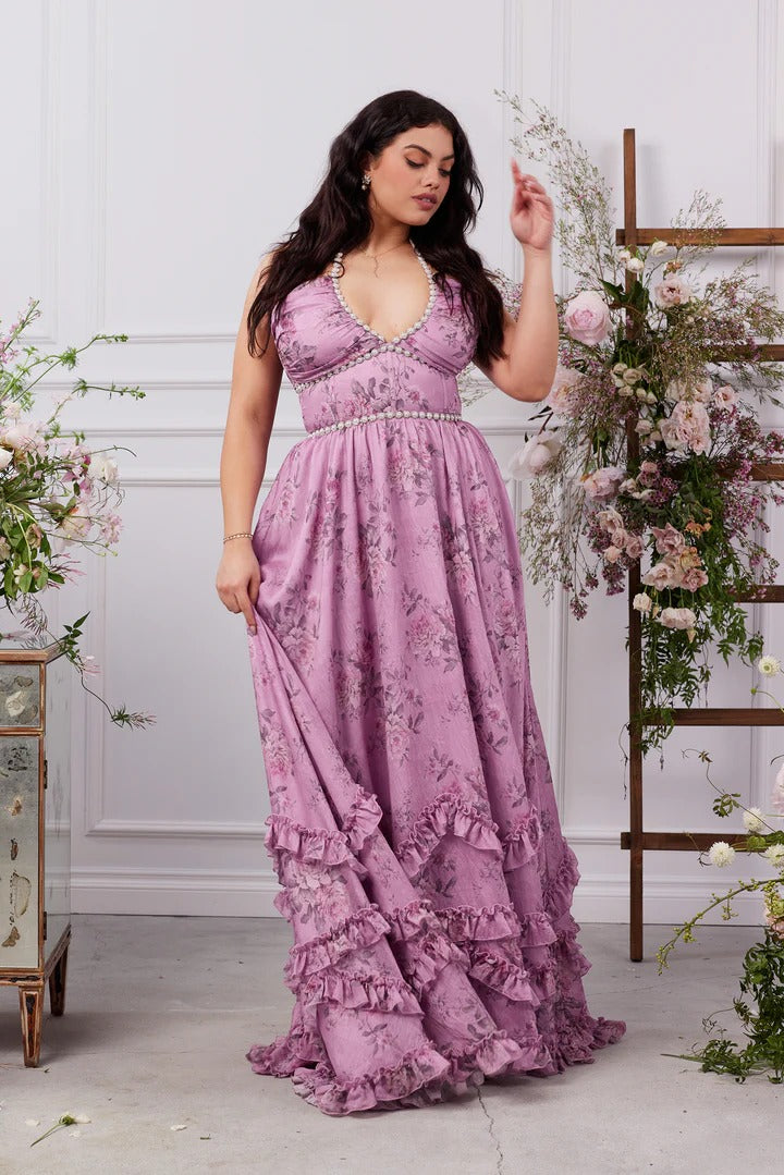 Scarlette™ – Lilac Tapestry Rose Dress