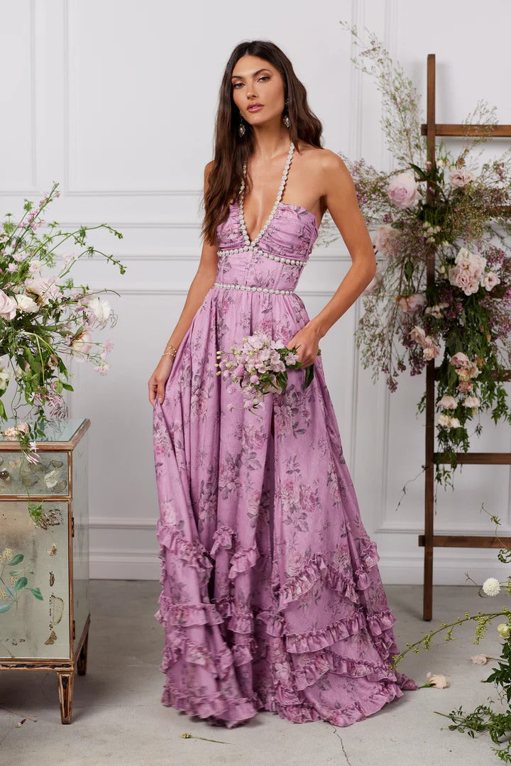 Scarlette™ – Lilac Tapestry Rose Dress