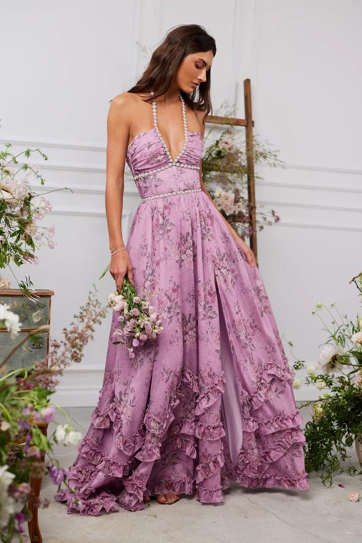 Scarlette™ – Lilac Tapestry Rose Dress