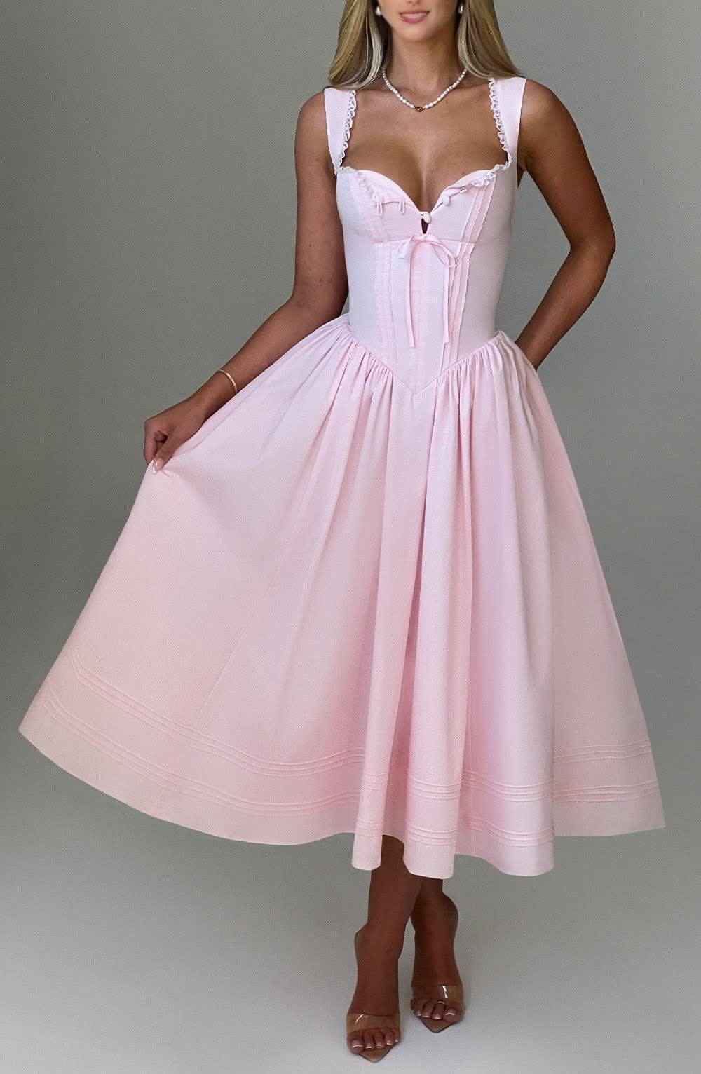 Violetta™ Midi Dress - Blush