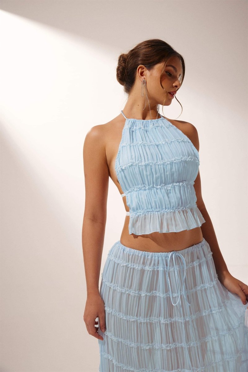 Aloura™ Backless Two-Piece Set - Blue