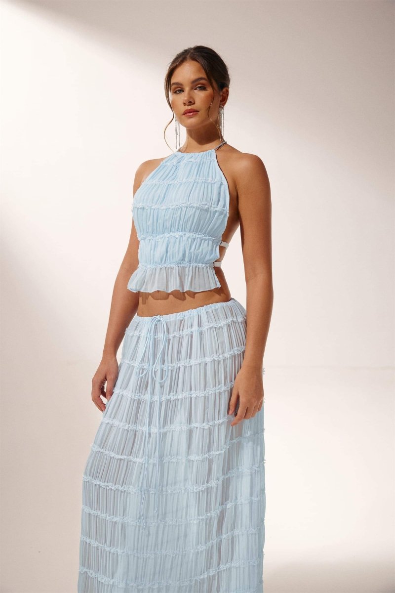 Aloura™ Backless Two-Piece Set - Blue