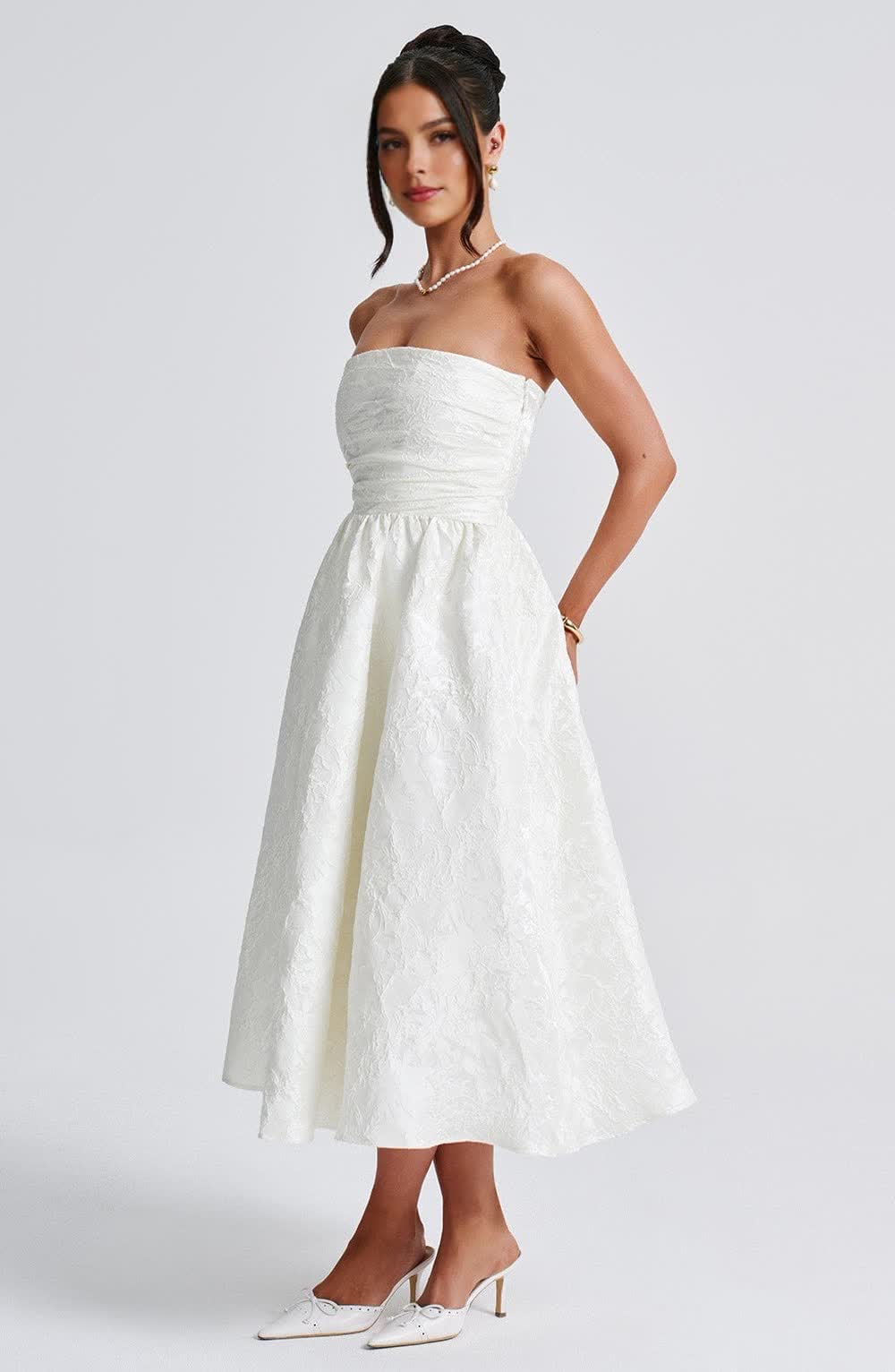 Violetta™ Midi Dress - Ivory