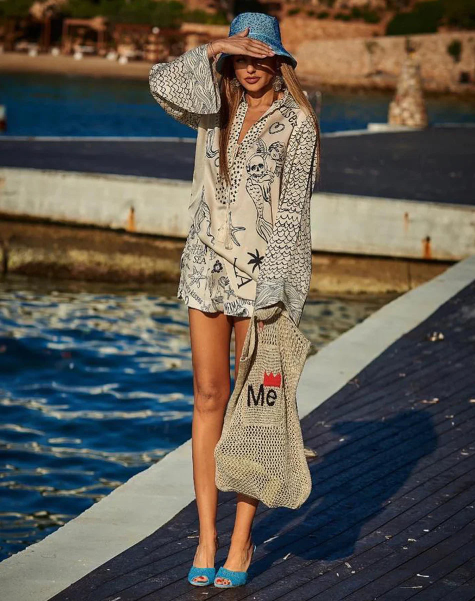 Tide Chill – Satin Beach Set