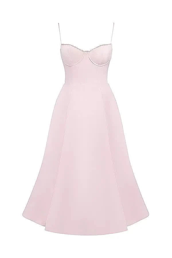ELOVIA™ MIDI DRESS - BLUSH