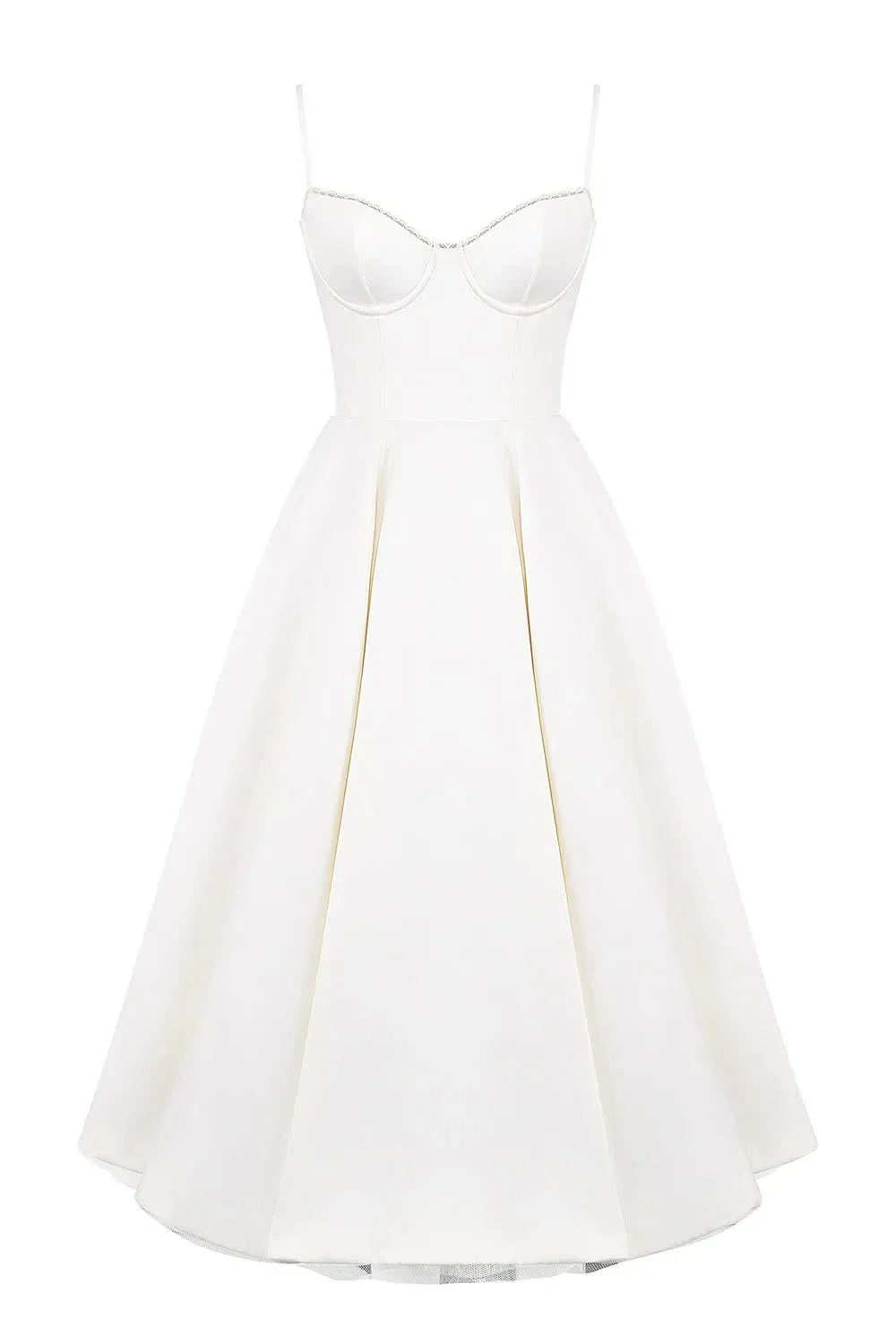 ELOVIA™ MIDI DRESS - WHITE