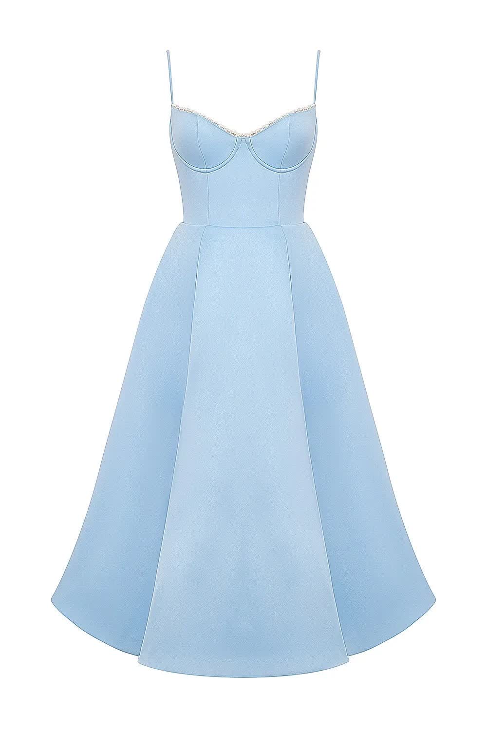 ELOVIA™ MIDI DRESS - Blue