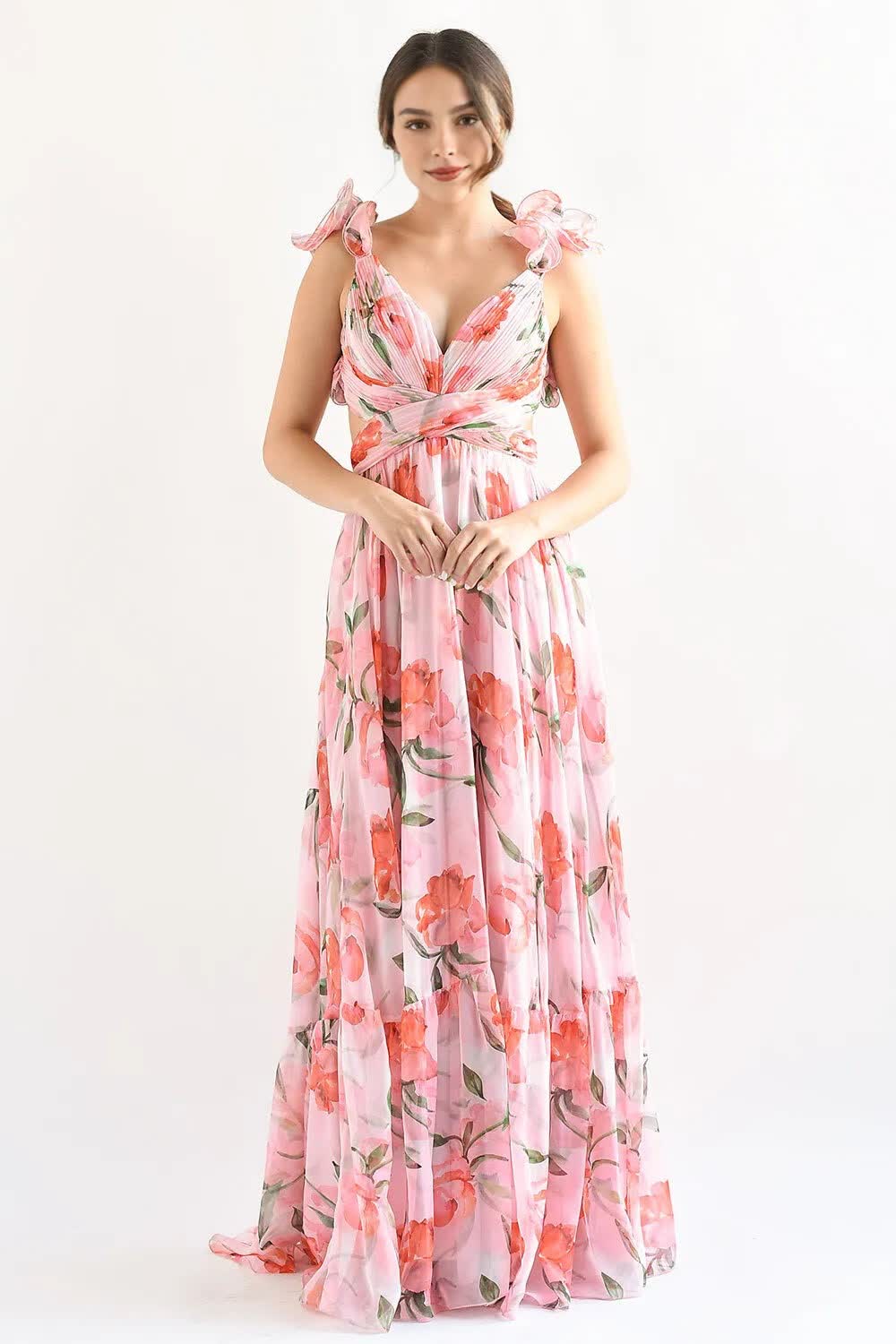 Élégance Fleurie™ – Sexy Floral Dress