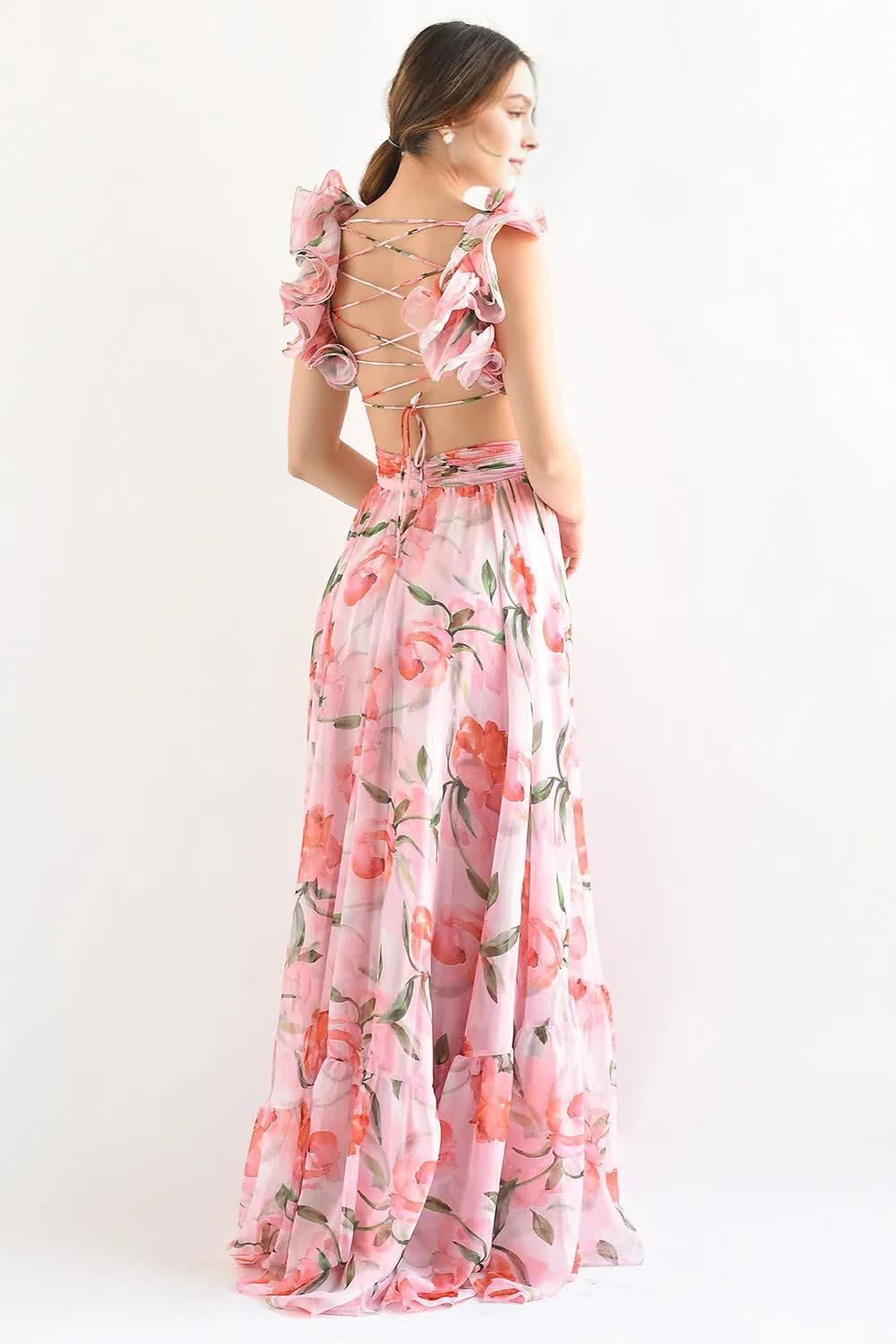 Élégance Fleurie™ – Sexy Floral Dress