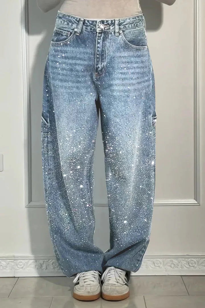 Lunara™ – Casual Rhinestone Jeans