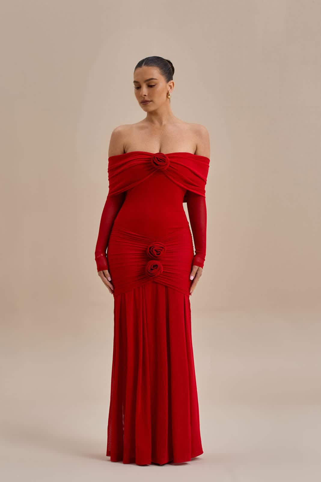 Vivara Rouge Maxi Gown | RED