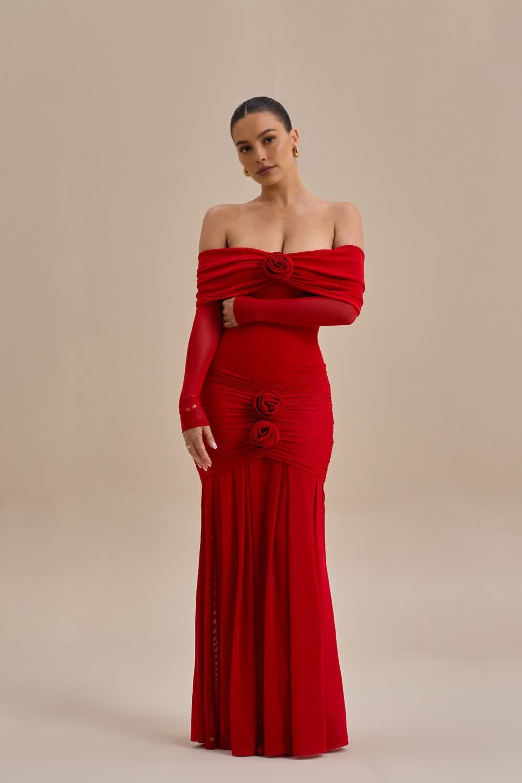 Vivara Rouge Maxi Gown | RED