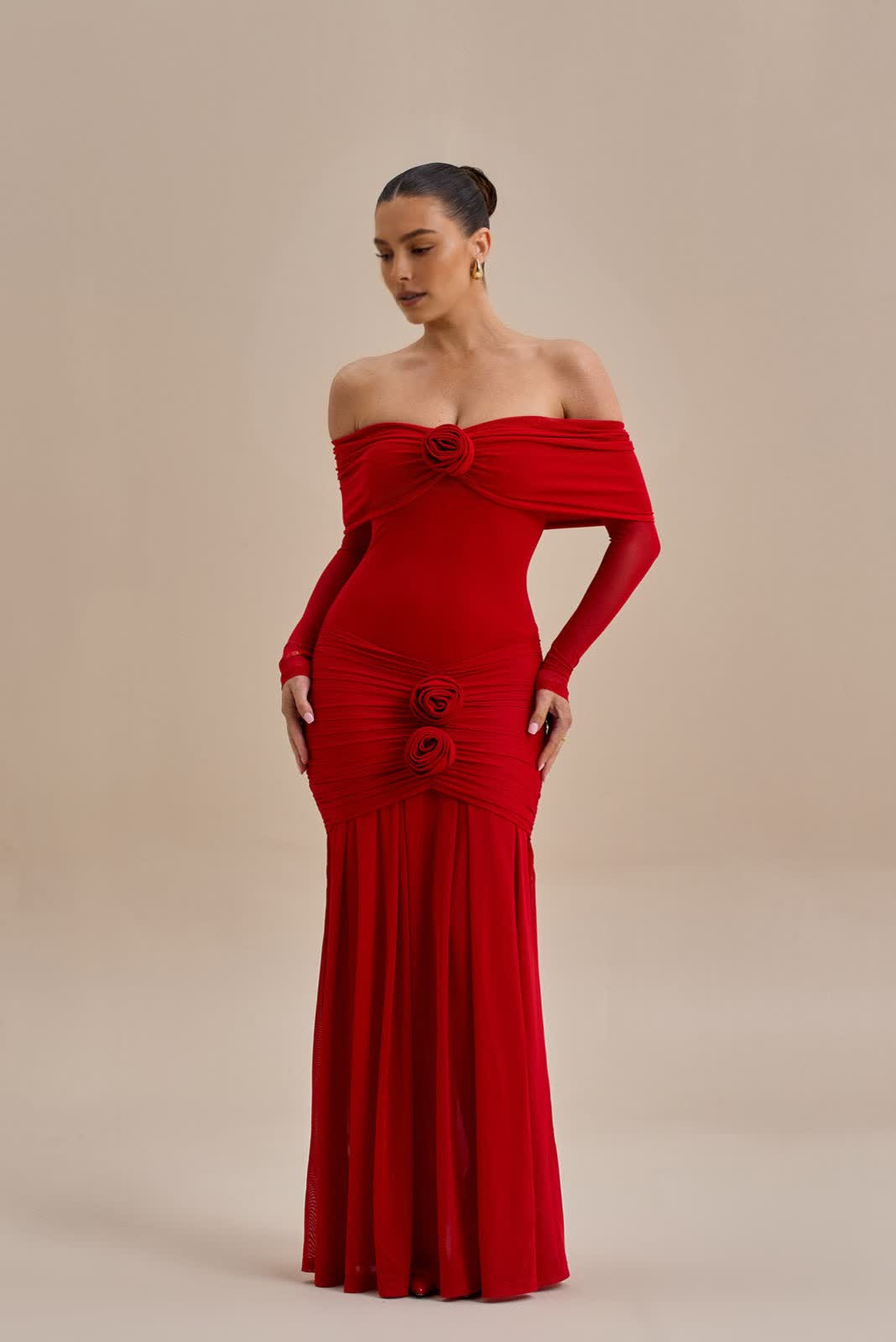 Vivara Rouge Maxi Gown | RED