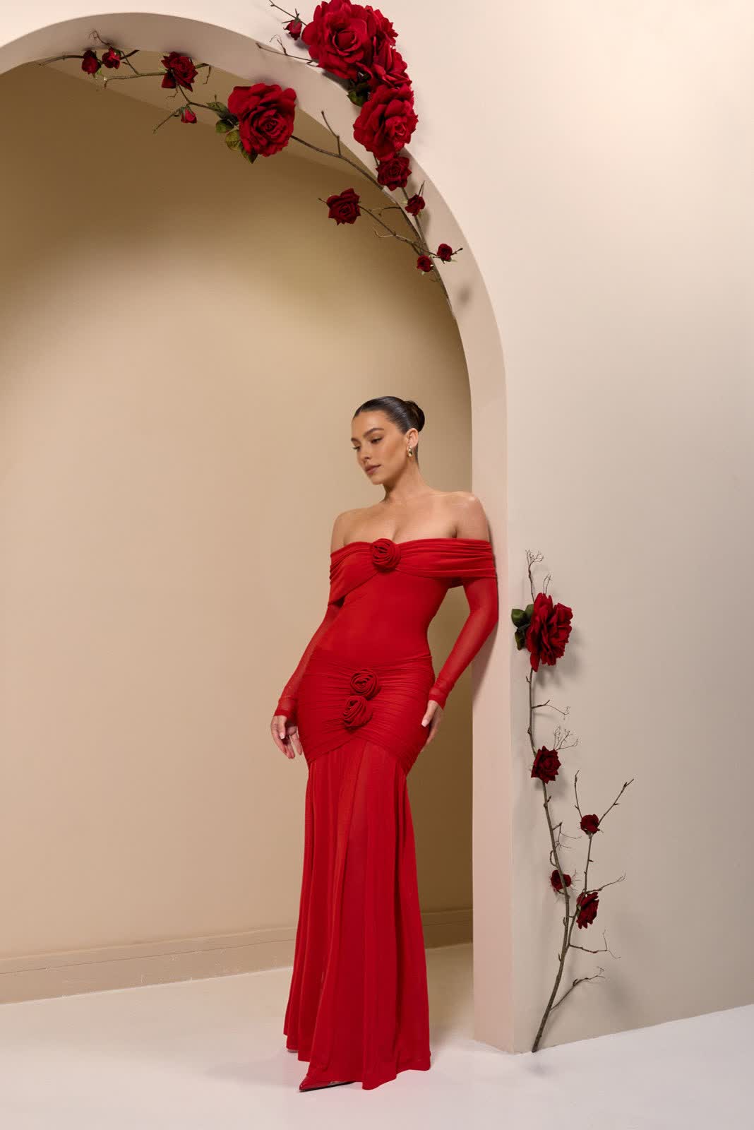 Vivara Rouge Maxi Gown | RED