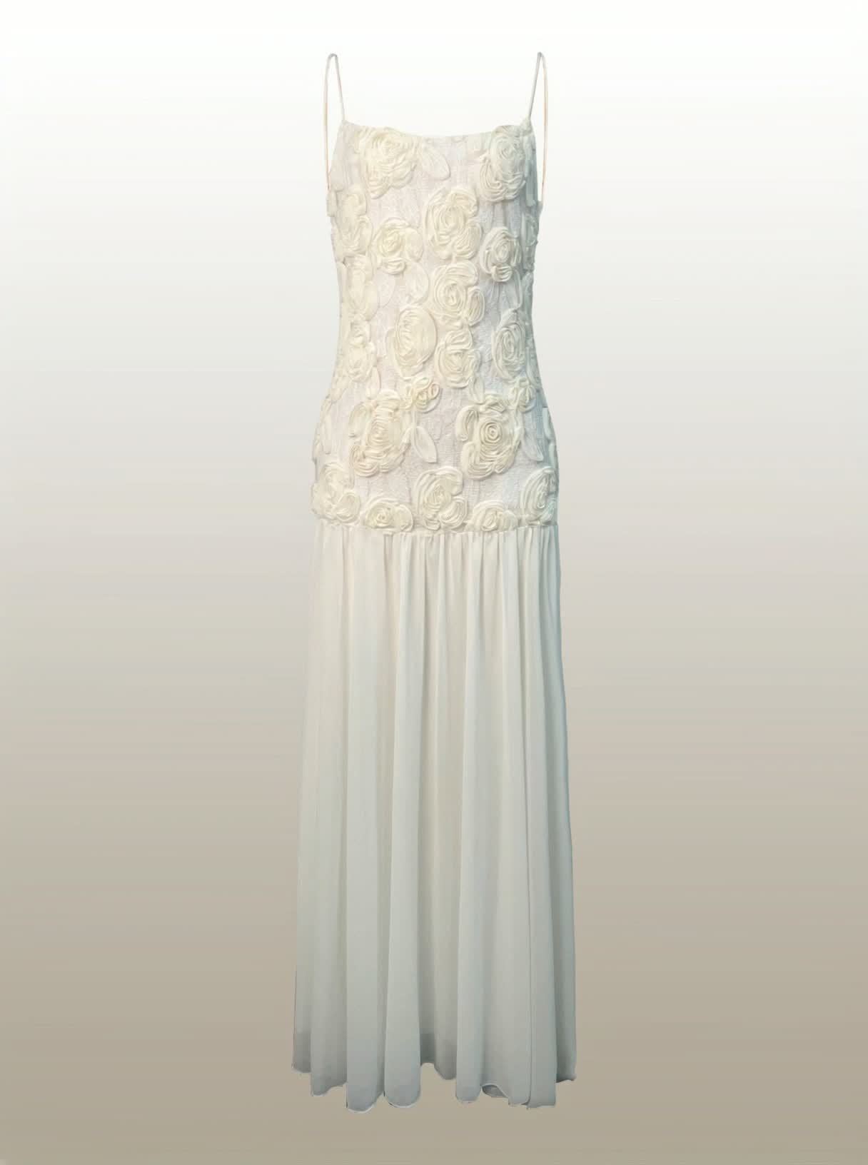 Aurelina™ Petal Whisper Chiffon Gown