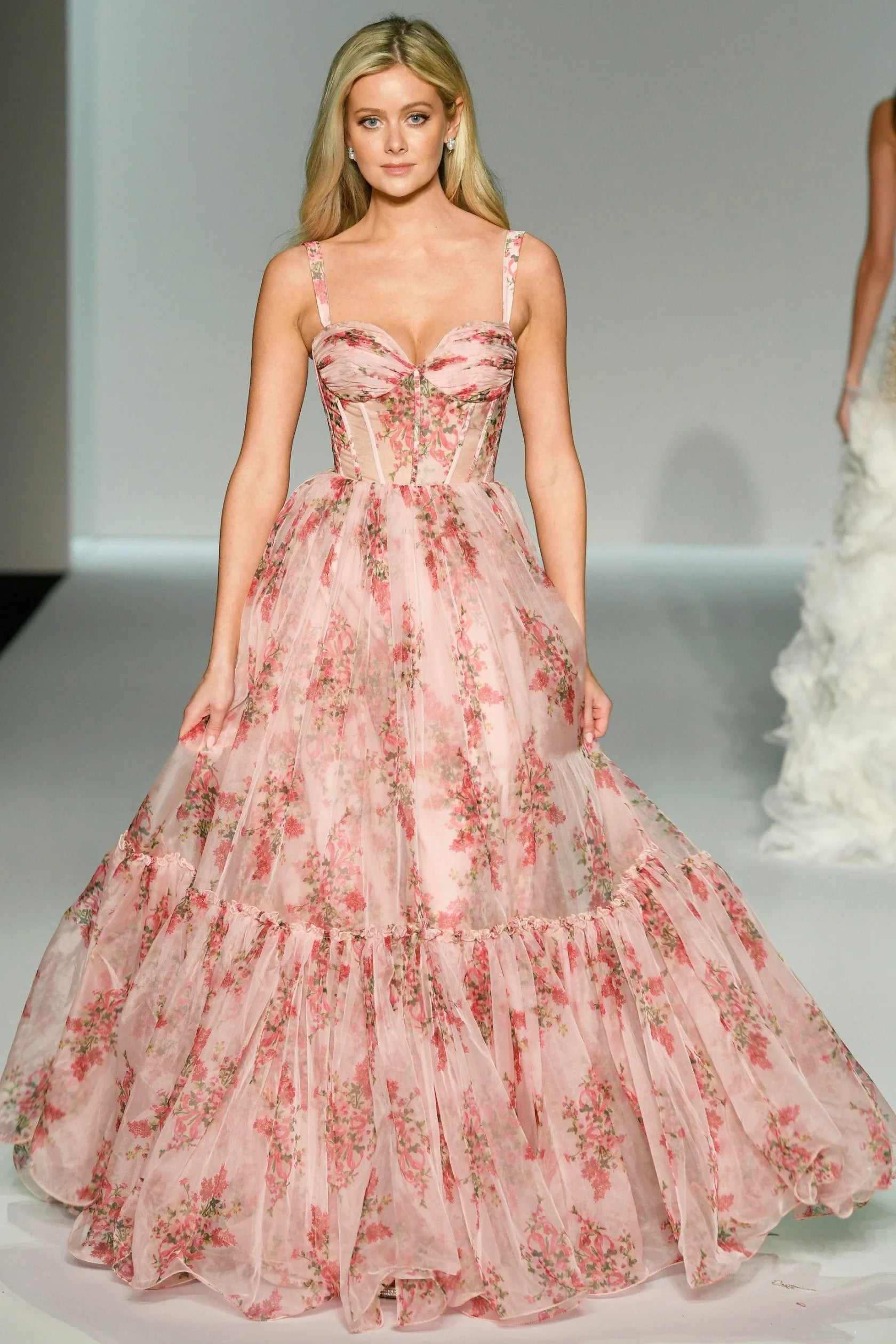 Évofloré™ Corset Maxi Dress - Pink