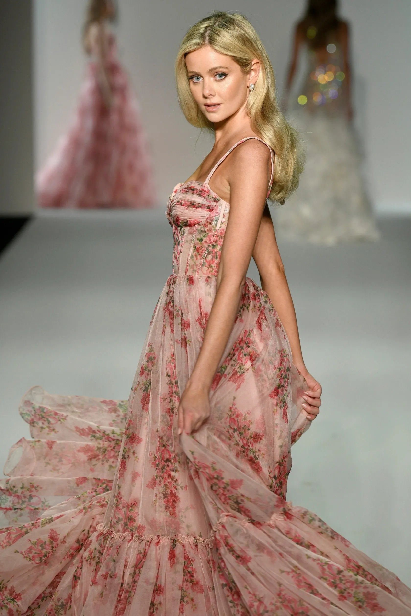 Évofloré™ Corset Maxi Dress - Pink