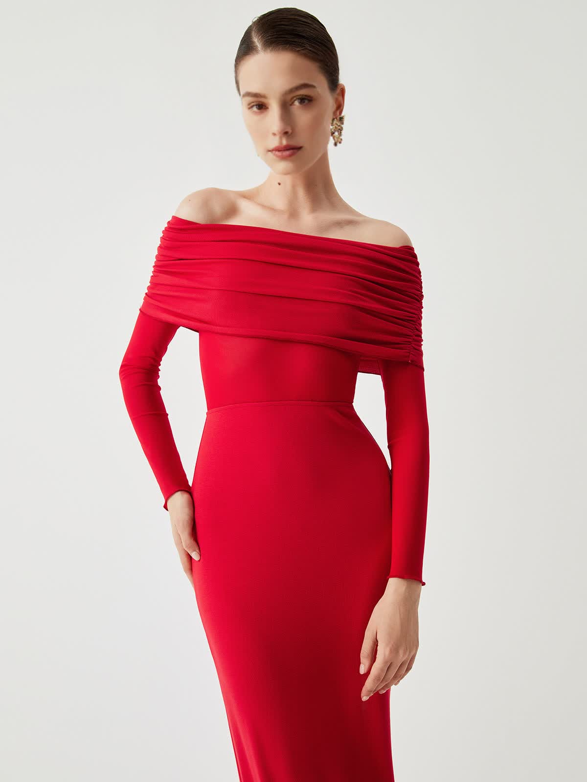 Isalina™ Off-Shoulder Maxi Dress