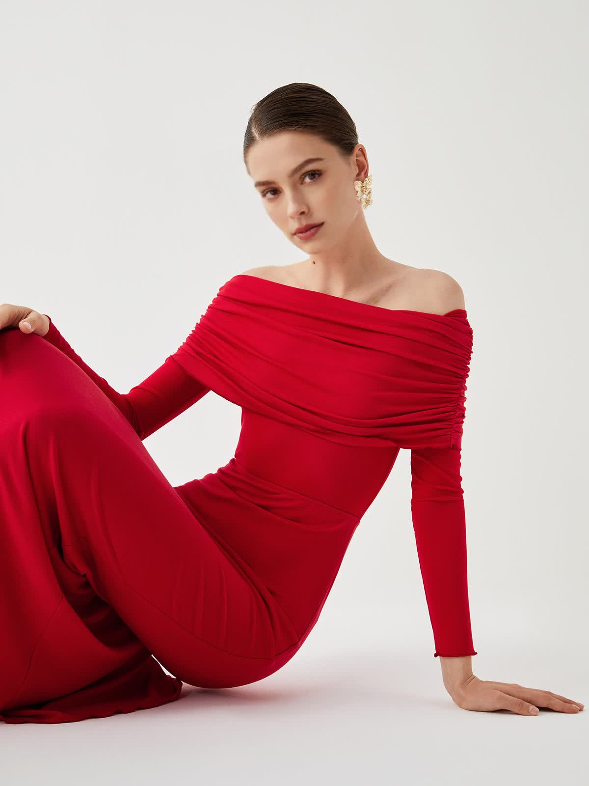 Isalina™ Off-Shoulder Maxi Dress
