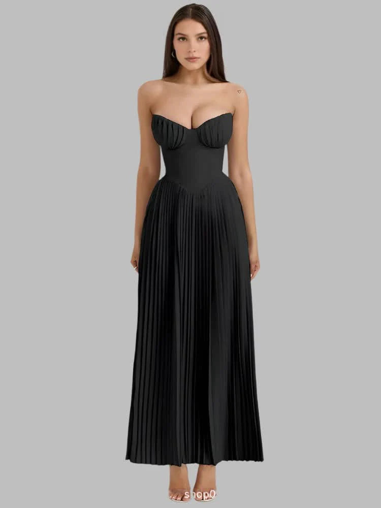 Celestia™ Strapless Pleated Dress
